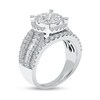 Thumbnail Image 2 of 2-7/8 CT. T.W. Composite Diamond Oval Frame Engagement Ring in 14K White Gold