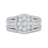 Thumbnail Image 3 of 2-7/8 CT. T.W. Composite Diamond Oval Frame Engagement Ring in 14K White Gold