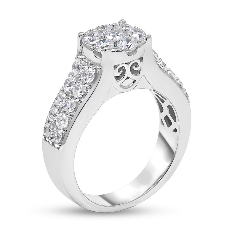 Main Image 2 of 1-3/4 CT. T.W. Composite Diamond Engagement Ring in 14K White Gold