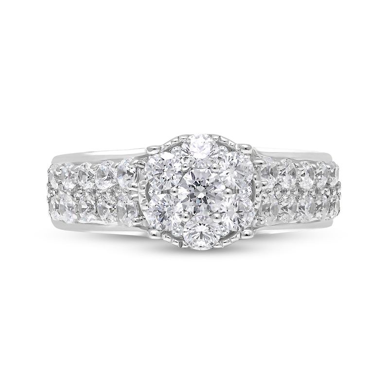 1-3/4 CT. T.W. Composite Diamond Engagement Ring in 14K White Gold