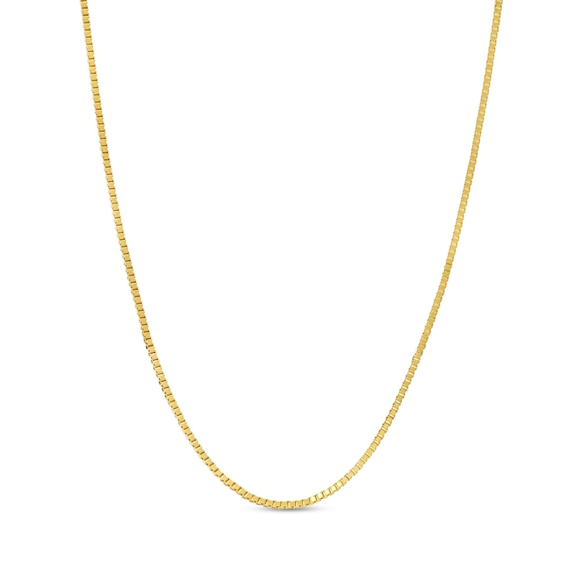 Main Image 1 of 0.90mm Box Chain Necklace in Solid 14K Gold - 18"