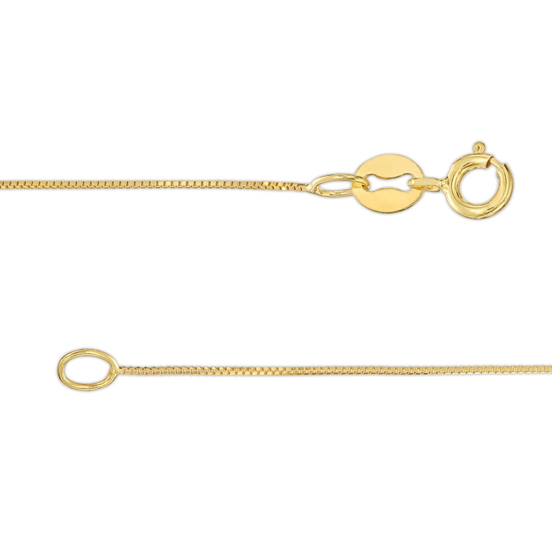 Main Image 3 of 0.90mm Box Chain Necklace in Solid 14K Gold - 18"