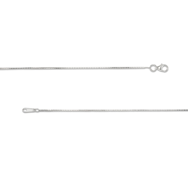 Main Image 3 of 0.90mm Box Chain Necklace in Solid 14K White Gold - 18"
