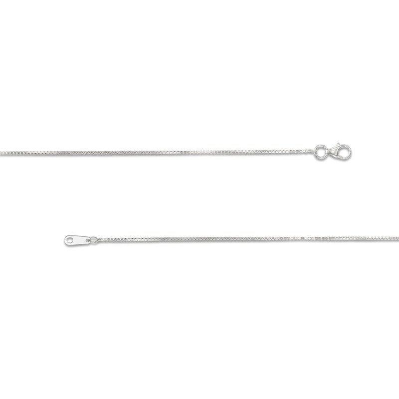 Main Image 3 of 0.90mm Box Chain Necklace in Solid 14K White Gold - 20"