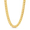 Thumbnail Image 1 of 7.8mm Cuban Curb Chain Necklace in Hollow 10K Gold - 24"