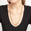 Thumbnail Image 2 of 7.8mm Cuban Curb Chain Necklace in Hollow 10K Gold - 24"