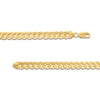 Thumbnail Image 3 of 7.8mm Cuban Curb Chain Necklace in Hollow 10K Gold - 24"
