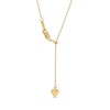 Thumbnail Image 3 of 1.0mm Adjustable Singapore Chain Necklace in Solid 14K Gold - 22"