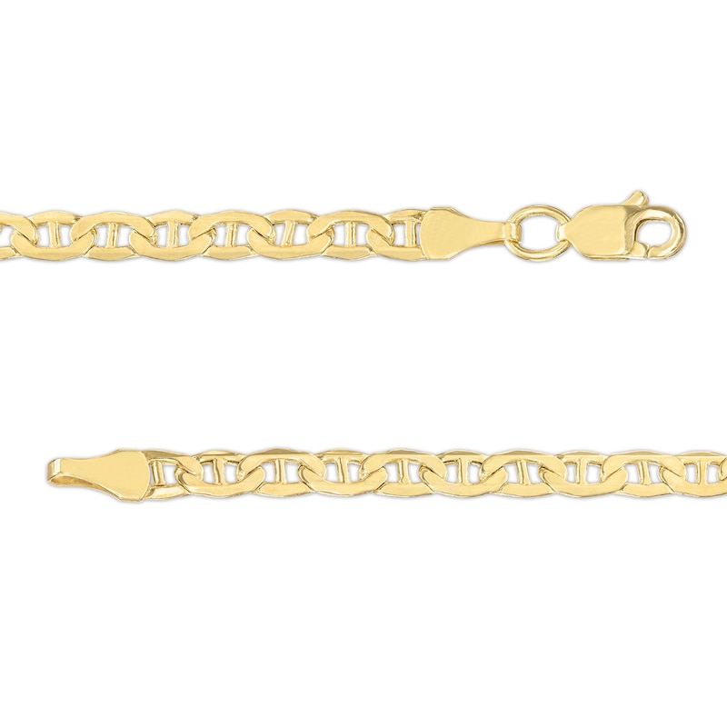Main Image 3 of 8.0mm Mariner Chain Necklace in Hollow 10K Gold - 22"