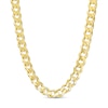 Thumbnail Image 1 of 7.4mm Curb Chain Necklace in Solid 10K Gold - 24"