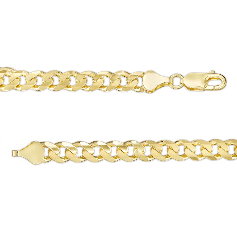 Main Image 3 of 7.4mm Curb Chain Necklace in Solid 10K Gold - 24"