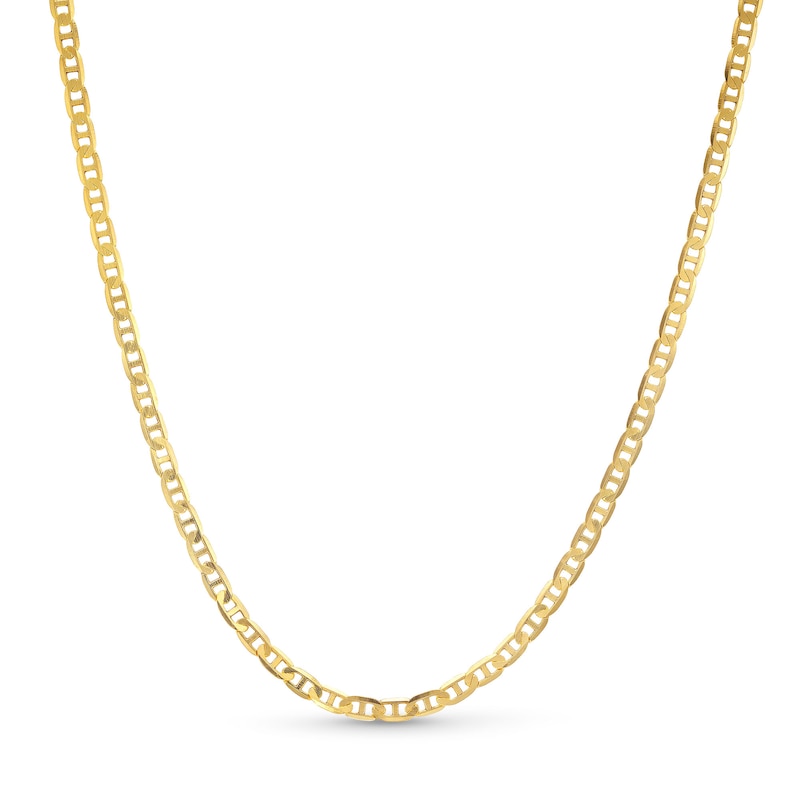 Main Image 1 of 2.4mm Mariner Chain Necklace in Solid 14K Gold - 18"