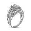 Thumbnail Image 3 of 1 CT. T.W. Pear-Shaped Multi-Diamond Frame Vintage-Style Engagement Ring in 10K White Gold