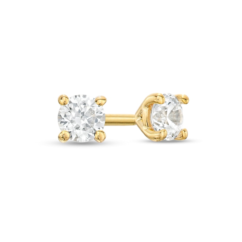 Main Image 1 of 1/5 CT. T.W. Diamond Solitaire Stud Earrings in 14K Gold (J/I3)