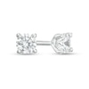 Thumbnail Image 1 of 1/5 CT. T.W. Diamond Solitaire Stud Earrings in 14K White Gold (J/I3)