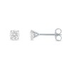 Thumbnail Image 2 of 1/5 CT. T.W. Diamond Solitaire Stud Earrings in 14K White Gold (J/I3)