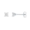 Thumbnail Image 1 of 1/5 CT. T.W. Princess-Cut Diamond Solitaire Stud Earrings in 14K White Gold (J/I3)