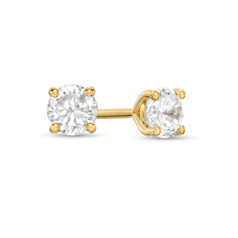 Main Image 1 of 3/8 CT. T.W. Diamond Solitaire Stud Earrings in 14K Gold (J/I3)