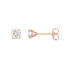 Thumbnail Image 1 of 3/8 CT. T.W. Diamond Solitaire Stud Earrings in 14K Rose Gold