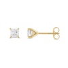 Thumbnail Image 2 of 3/8 CT. T.W. Princess-Cut Diamond Solitaire Stud Earrings in 14K Gold (J/I3)