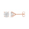 Thumbnail Image 2 of 3/4 CT. T.W. Diamond Solitaire Stud Earrings in 14K Rose Gold