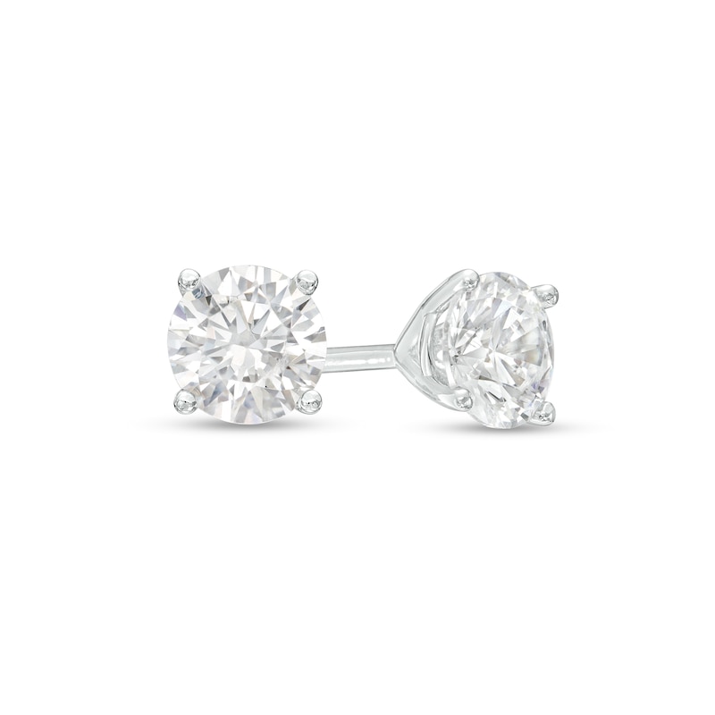 Main Image 1 of 3/4 CT. T.W. Diamond Solitaire Stud Earrings in 14K White Gold (J/I3)
