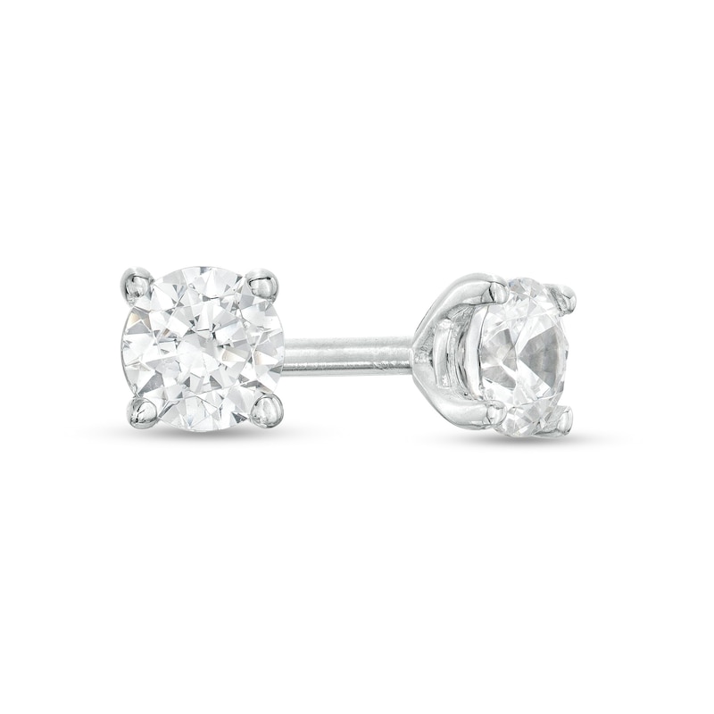 Main Image 1 of 1/4 CT. T.W. Diamond Solitaire Stud Earrings in 14K White Gold (J/I2)