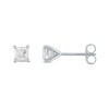 Thumbnail Image 2 of 1/4 CT. T.W. Princess-Cut Diamond Solitaire Stud Earrings in 14K White Gold (J/I2)