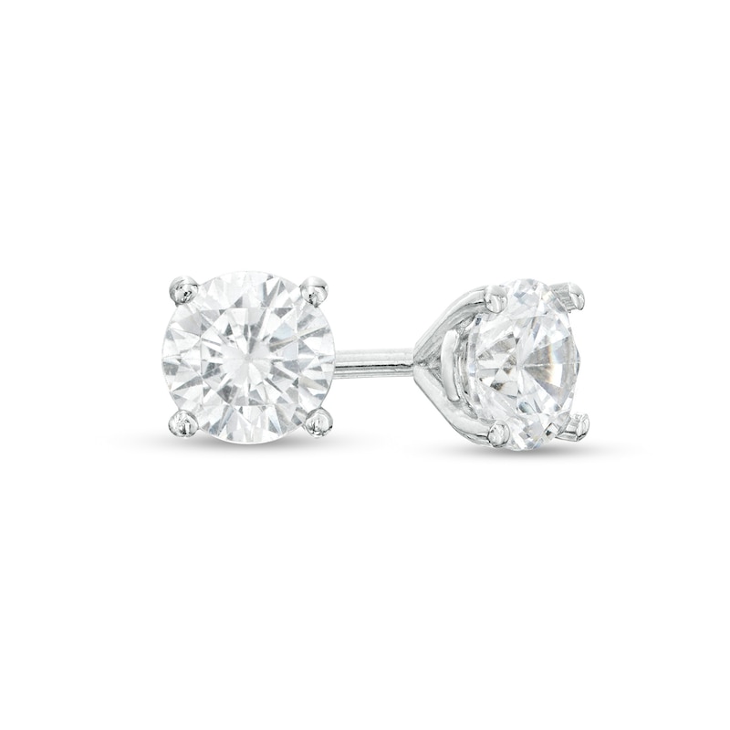 Main Image 1 of 3/4 CT. T.W. Diamond Solitaire Stud Earrings in 14K White Gold (J/I2)