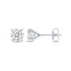 Thumbnail Image 2 of 3/4 CT. T.W. Diamond Solitaire Stud Earrings in 14K White Gold (J/I2)