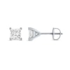 Thumbnail Image 1 of 1 CT. T.W. Princess-Cut Diamond Solitaire Stud Earrings in 14K White Gold (J/I2)