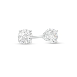 1/2 CT. T.W. Certified Diamond Solitaire Stud Earrings in 14K White Gold (I/I1)