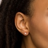 Thumbnail Image 2 of 1/5 CT. T.W. Diamond Solitaire Stud Earrings in 14K Rose Gold