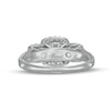 Thumbnail Image 3 of 1/2 CT. T.W. Diamond Cushion-Shaped Frame Past Present Future® Split Shank Engagement Ring in 10K White Gold