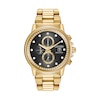 Thumbnail Image 1 of Men's Citizen Eco-Drive® Nighthawk Crystal Accent Gold-Tone Chronograph Watch and Bracelet Box Set (Model: FB3002-61E)