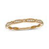 Thumbnail Image 0 of 1/15 CT. T.W. Diamond Vintage-Style Alternating Stackable Anniversary Band in 10K Gold