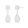 Thumbnail Image 1 of 2 CT. T.W. Composite Diamond Pear-Shaped Drop Earrings in 14K White Gold