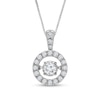 Thumbnail Image 1 of 1/2 CT. T.W. Diamond Frame Pendant in 14K White Gold - 16"