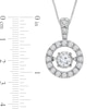 Thumbnail Image 2 of 1/2 CT. T.W. Diamond Frame Pendant in 14K White Gold - 16"