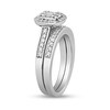 Thumbnail Image 2 of 5/8 CT. T.W. Composite Diamond Cushion Frame Engagement Ring in 10K White Gold