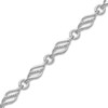 Thumbnail Image 1 of Diamond Accent Wing Link Bracelet in Sterling Silver - 7.5"