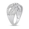 Thumbnail Image 1 of 1 CT. T.W. Diamond Swirl Ring in 10K White Gold