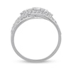 Thumbnail Image 2 of 1 CT. T.W. Diamond Swirl Ring in 10K White Gold