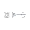Thumbnail Image 1 of 1-1/4 CT. T.W. Diamond Solitaire Stud Earrings in 14K White Gold (J/I3)