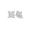 Thumbnail Image 0 of 1/4 CT. T.W. Princess-Cut Diamond Solitaire Stud Earrings in Sterling Silver (J/I3)
