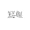 Thumbnail Image 1 of 1/4 CT. T.W. Princess-Cut Diamond Solitaire Stud Earrings in Sterling Silver (J/I3)