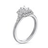 Thumbnail Image 1 of Vera Wang Love Collection 5/8 CT. T.W. Emerald-Cut Diamond Double Frame Engagement Ring in 14K White Gold