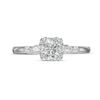 Thumbnail Image 2 of Vera Wang Love Collection 3/4 CT. T.W. Diamond Clover-Shaped Frame Engagement Ring in 14K White Gold