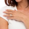 Thumbnail Image 2 of 1 CT. T.W. Certified Pear-Shaped Diamond Double Frame Engagement Ring in 14K Gold (I/SI2)