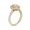 Thumbnail Image 3 of 1 CT. T.W. Certified Pear-Shaped Diamond Double Frame Engagement Ring in 14K Gold (I/SI2)
